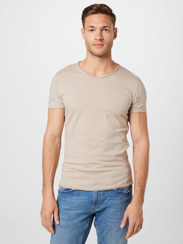 Key Largo T-shirt 'BREAD' i beige: framsida