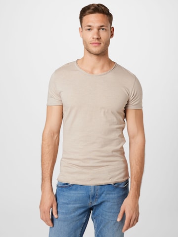 Key Largo Shirt 'BREAD' in Beige: voorkant