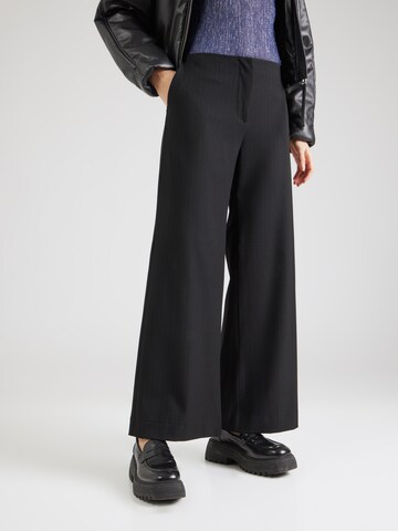 Loosefit Pantalon WEEKDAY en noir : devant