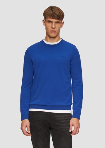 s.Oliver Trui in Blauw: voorkant