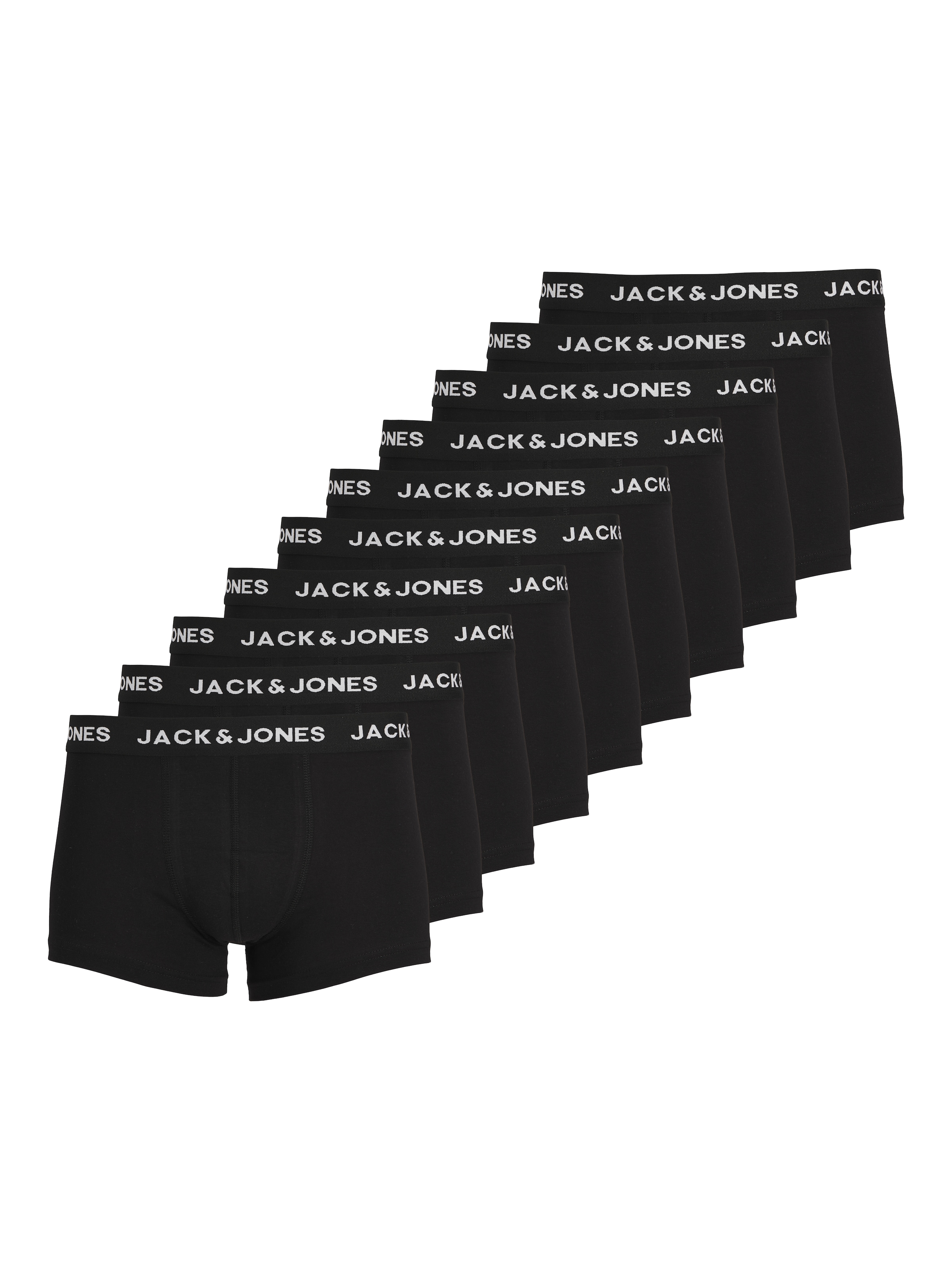 JACK & JONES Boxerky 'Jacsolid' - Čierna: predná strana