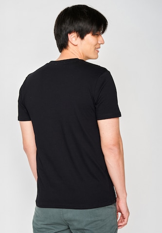 GREENBOMB Shirt 'Nature Cliffhanger' in Zwart