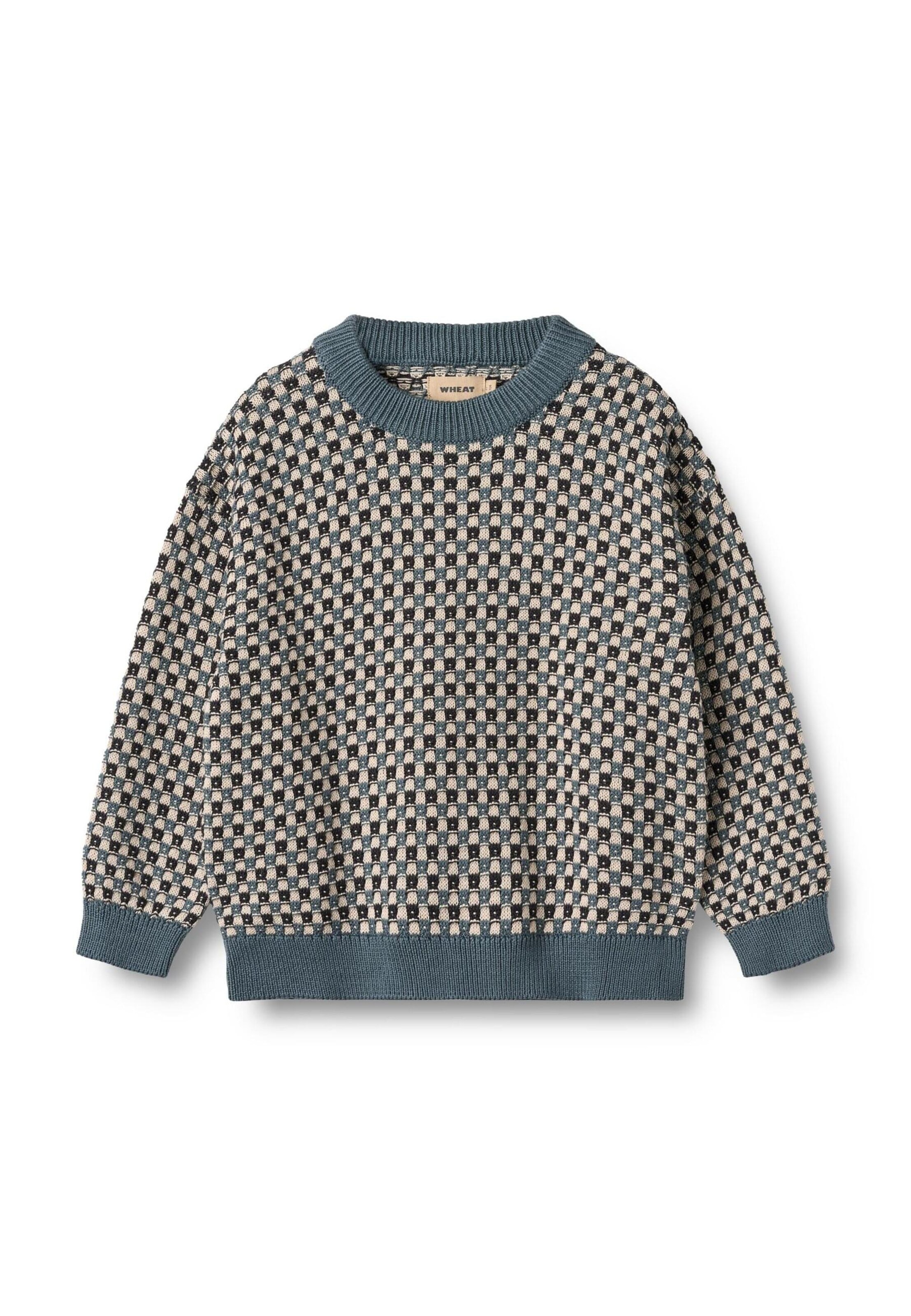 Pull-over 'Flores' WHEAT en bleu : devant