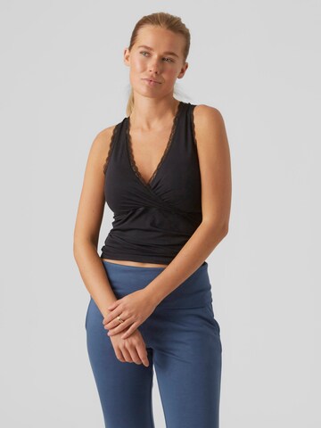 MAMALICIOUS Top 'Rossy' in Schwarz: Vorderseite