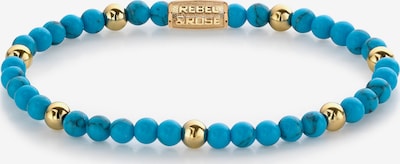 Rebel & Rose Armband in blau / gold, Produktansicht