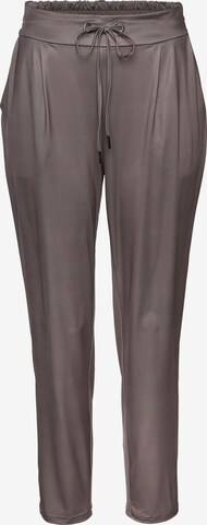 LASCANA Tapered Pajama Pants in Grey: front