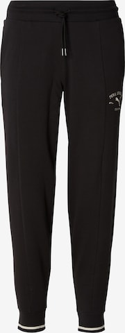 PUMATapered Sportske hlače 'CLASS' - crna boja: prednji dio