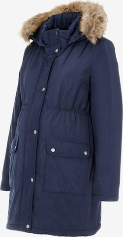 MAMALICIOUS Between-Season Jacket 'Macy' in Blue: front