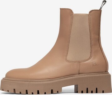 Bianco Chelsea boots 'GARBI' in Bruin: voorkant