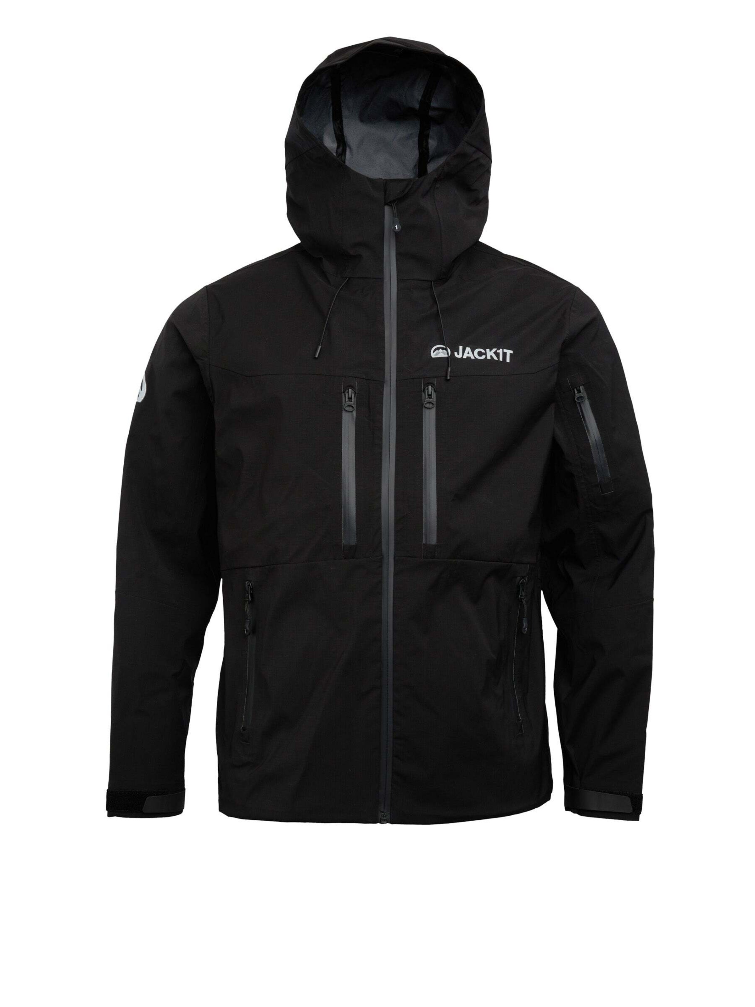 JACK1T Funktionsjacke 'Lithium' in Schwarz: Vorderseite