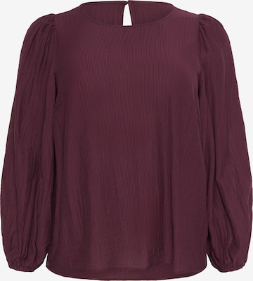 KAFFE CURVE Blouse 'Viva' in Rood: voorkant