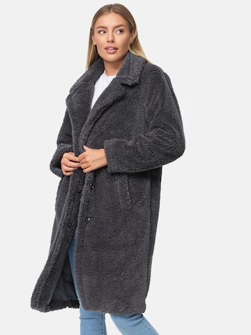 Threadbare Between-Seasons Coat 'Bear' in Grey