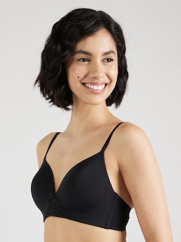 T-shirt Reggiseno di Dorina in nero: frontale