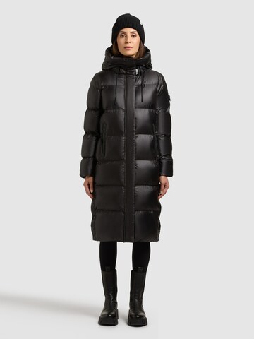 khujo Winter Coat 'Coulin Shiny' in Black