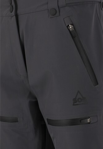 SOS Regular Weatherproof pants 'Silverton' in Grey
