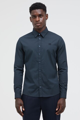 CMPD Regular fit Button Up Shirt in Blue: front