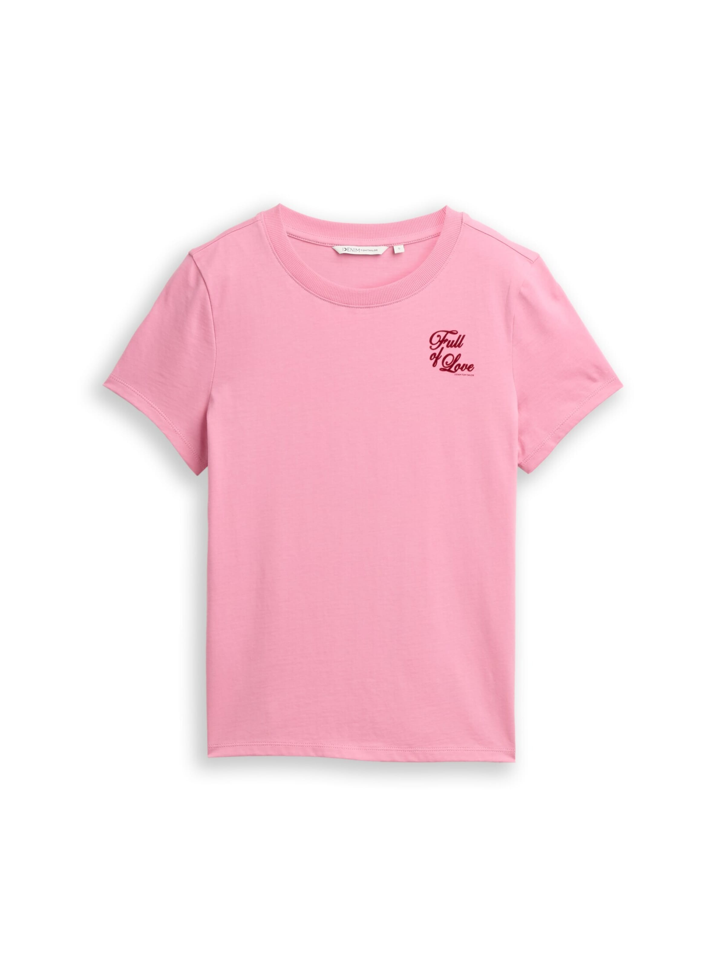 TOM TAILOR DENIM T-Shirt in Pink: Vorderseite