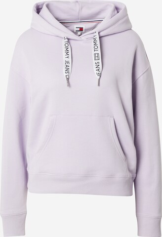 Tommy Jeans Sweatshirt in Lila: voorkant