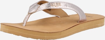 UGG T-Bar Sandals in Gold: front