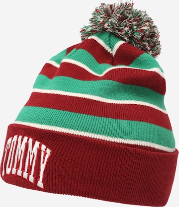TOMMY HILFIGER Beanie 'VARSITY' in Red: front