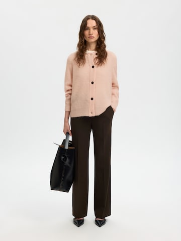 SELECTED Knit Cardigan 'SLFLULU' in Pink