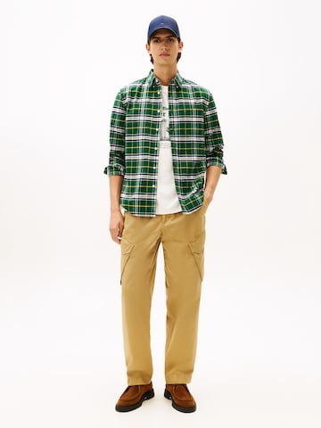 TOMMY HILFIGER Regular Fit Hemd in Grün