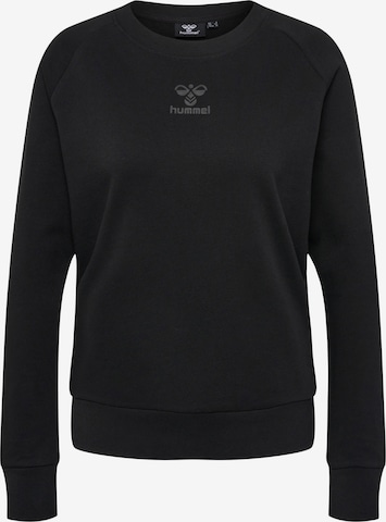 Hummel Sportief sweatshirt in Zwart: voorkant