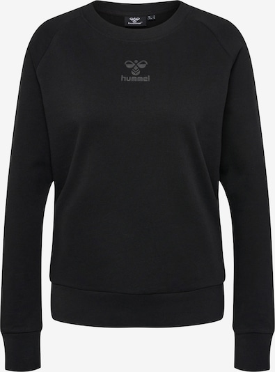 Hummel Sportsweatshirt in dunkelgrau / schwarz, Produktansicht