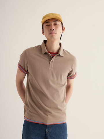 Seasalt Cornwall Shirt ' Balefire' in Bruin: voorkant