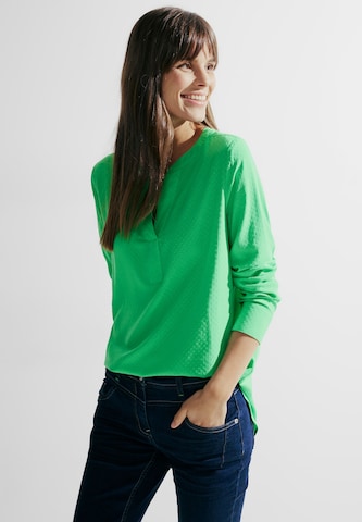 CECIL Blouse 'Dobby' in Green: front