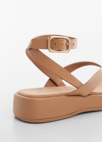 MANGO Sandals 'tila' in Brown