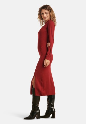 Smashed Lemon Gebreide jurk in Rood