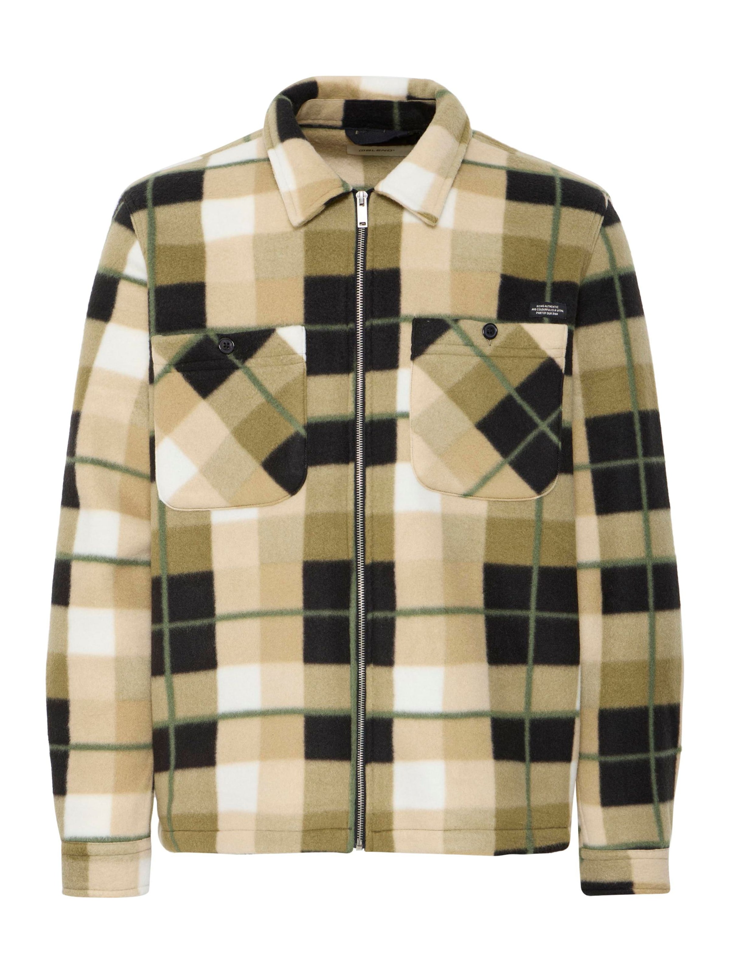 BLEND Tussenjas in Beige: voorkant