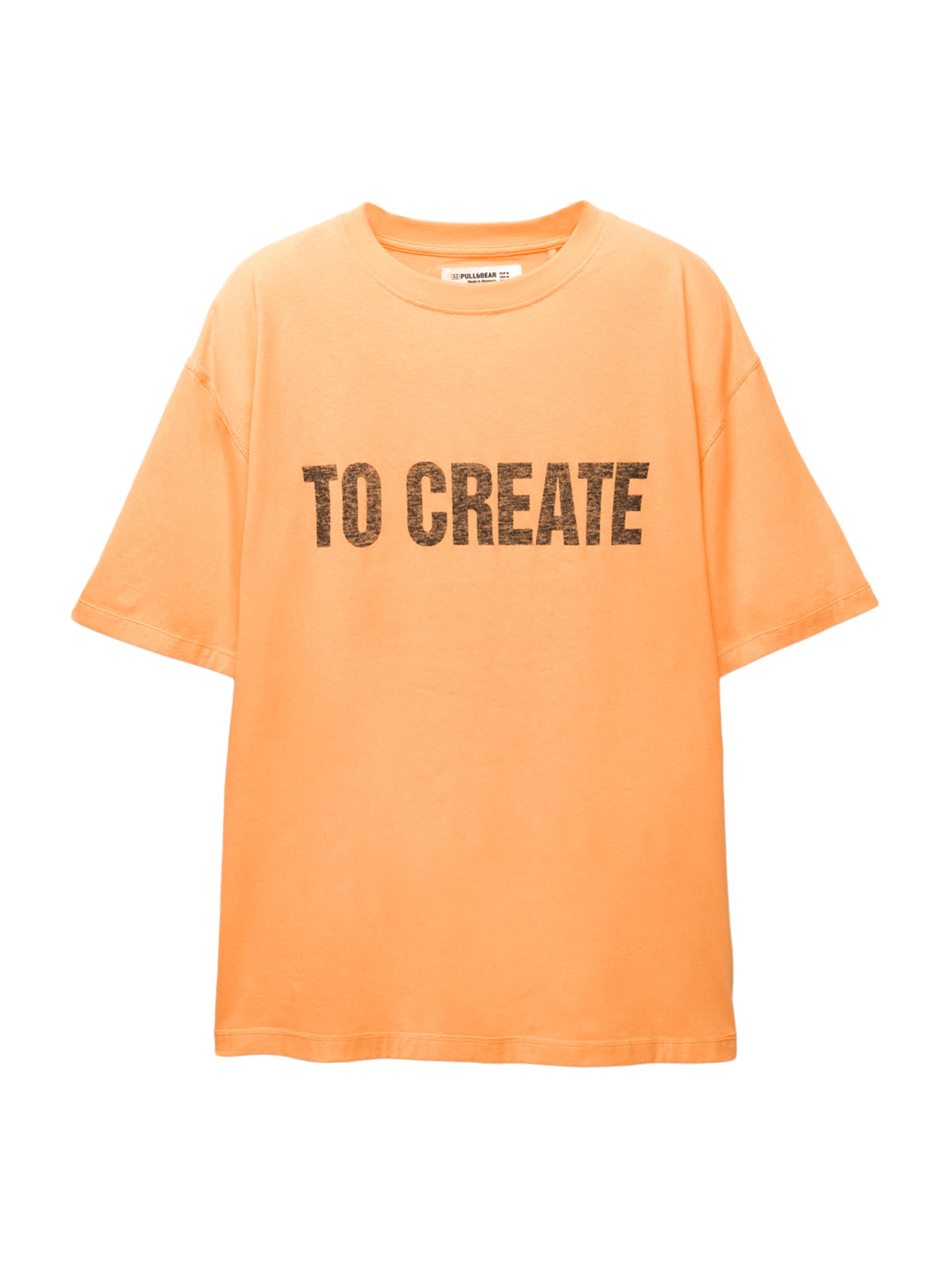 Pull&Bear T-Shirt in Orange: Vorderseite