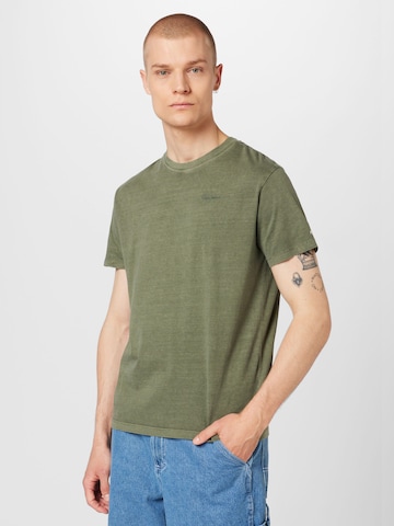 Pepe Jeans - Camisa 'Jacko' em verde: frente