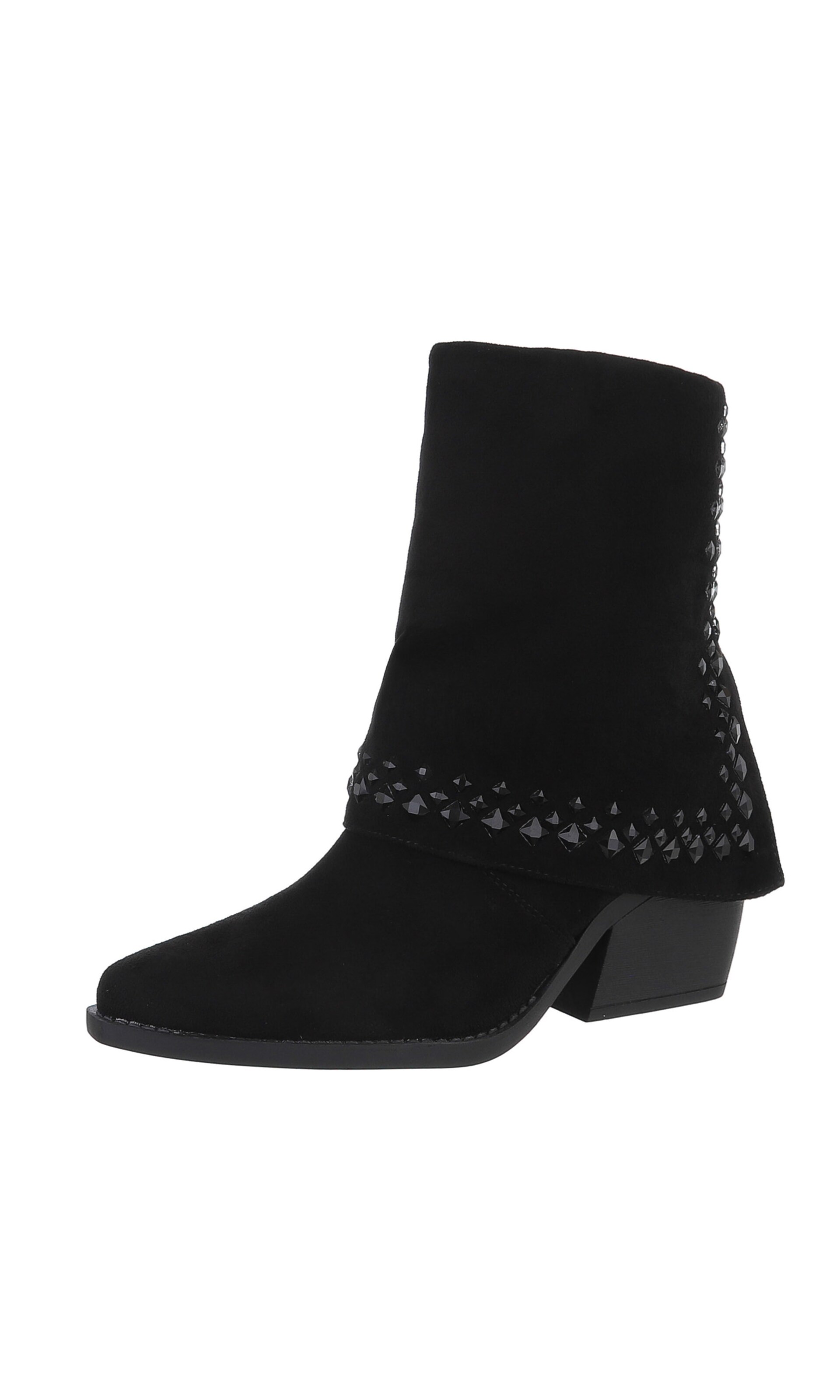 Ital-Design Boots in Schwarz: Vorderseite