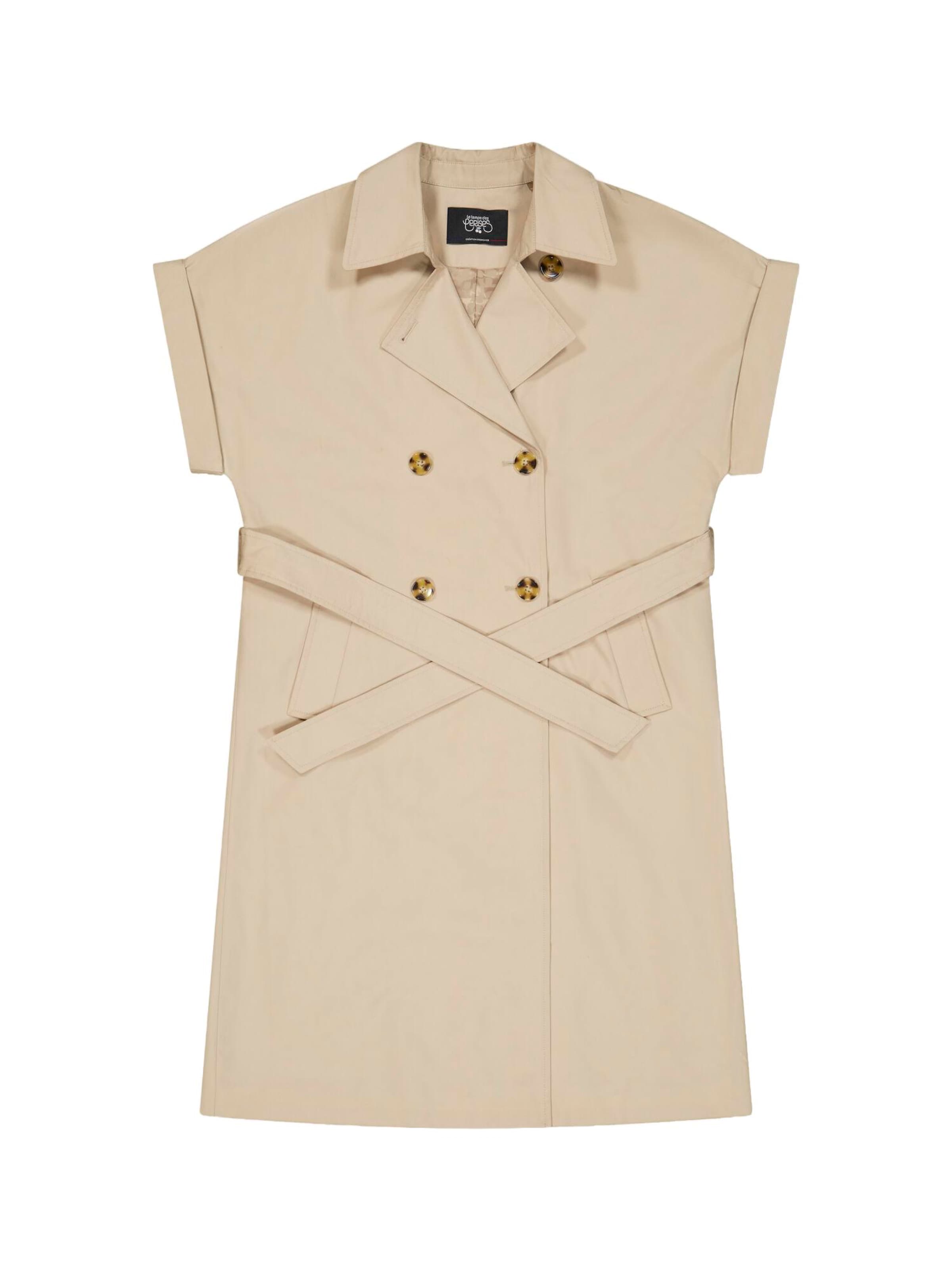 Manteau mi-saison 'Piero' Le Temps Des Cerises en beige : devant