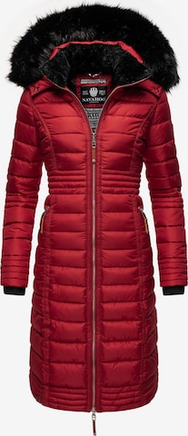 NAVAHOO Zimný kabát 'Umay' - Červená: predná strana