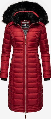 NAVAHOO Winter Coat 'Umay' in Red: front