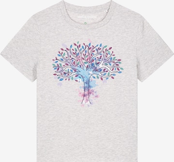 Watapparel Shirt ' Tree of life ' in Wit: voorkant