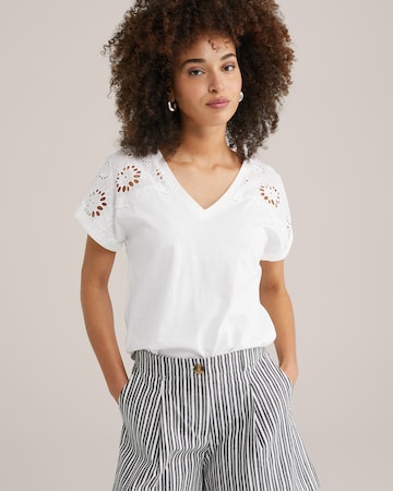 WE Fashion Skjorte i hvit: forside