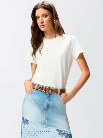 T-shirt '101752 A339' PINKO en blanc : devant