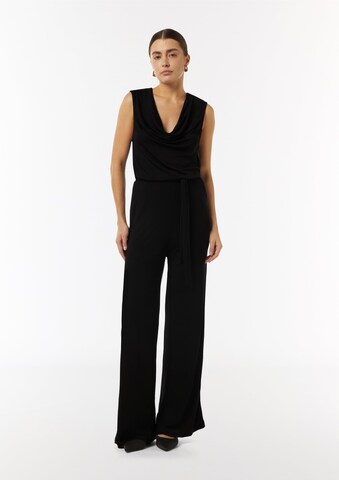 COMMA Jumpsuit in Zwart: voorkant