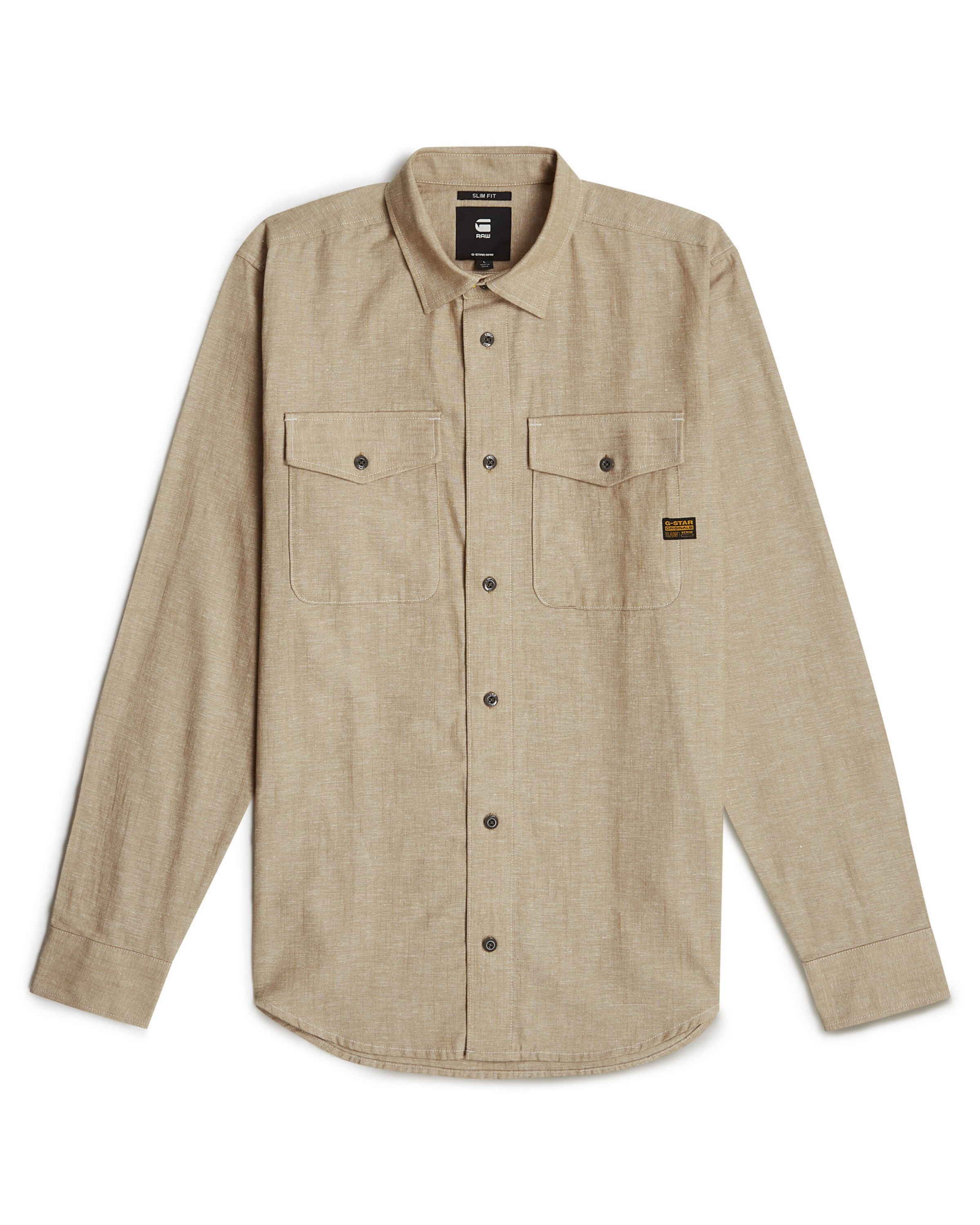 G-STAR Hemd in Beige: Vorderseite