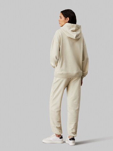 Calvin Klein Jeans Tapered Trousers in Beige
