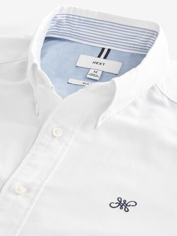 Next Slim fit Button Up Shirt in White