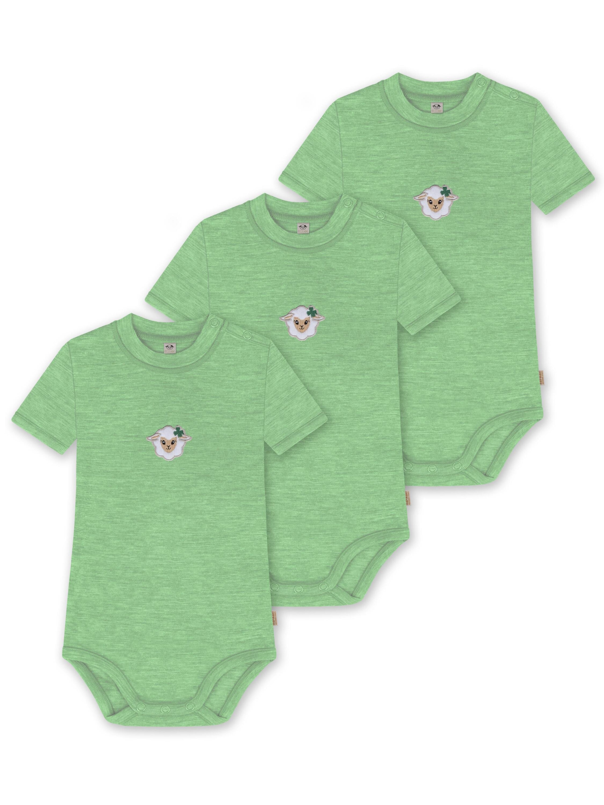 Barboteuse / body 'Tihoi' normani en vert : devant