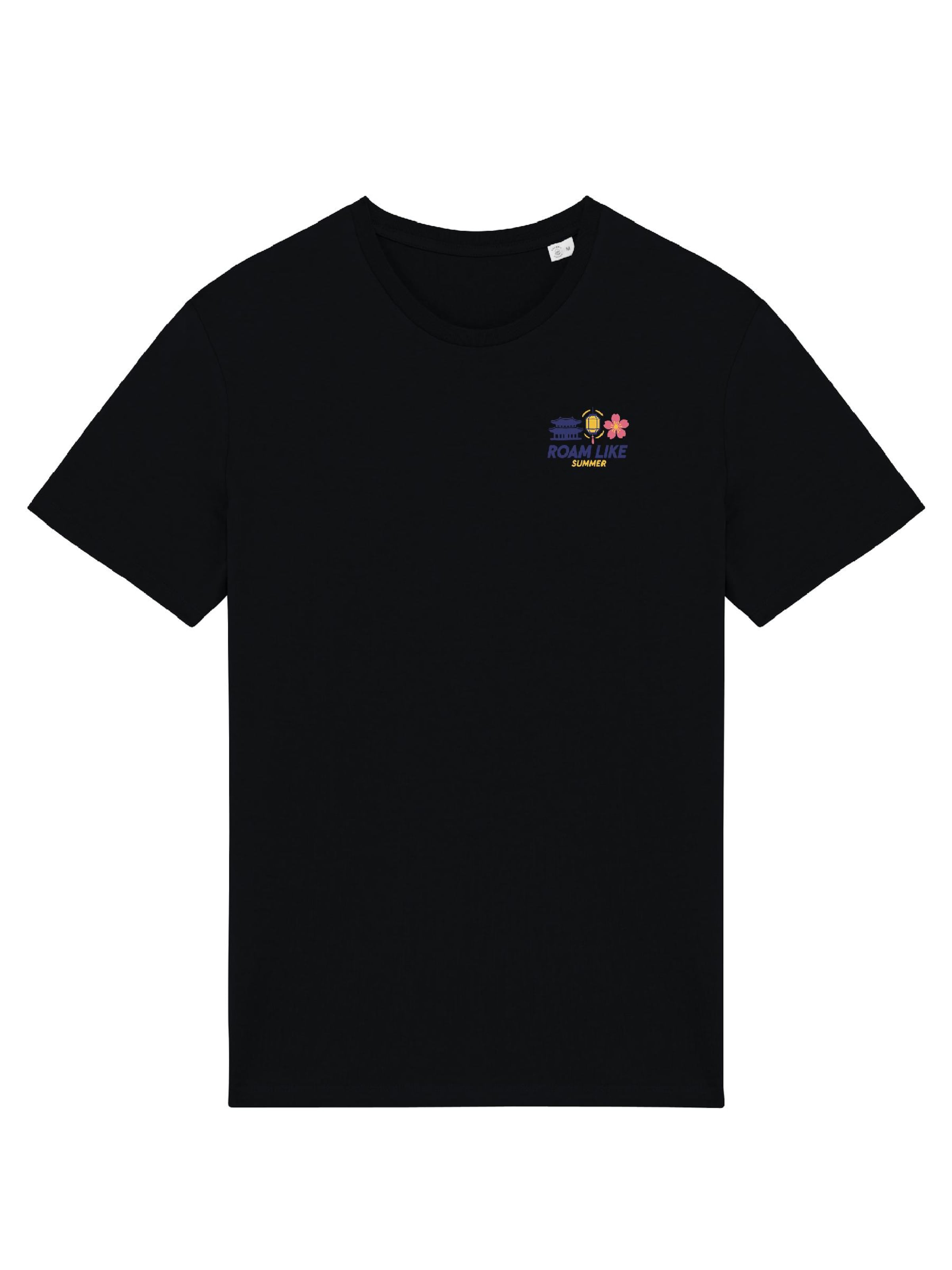 RoamLikeSummer Shirt 'Eastern Oasis Club'‌‌‌‌‌‌‌‌ in Schwarz: Vorderseite