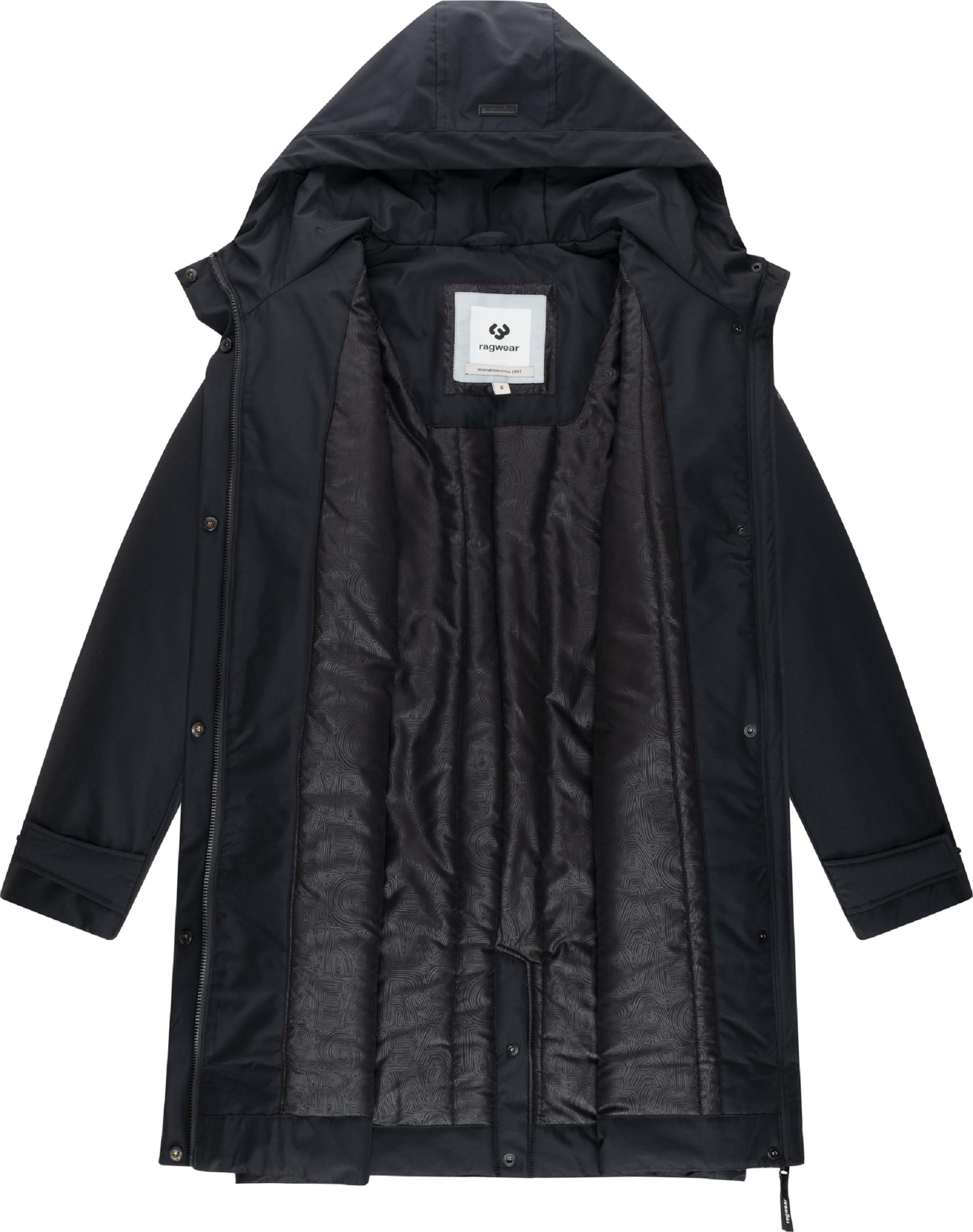 Palton funcțională 'Horatia' de la Ragwear pe negru