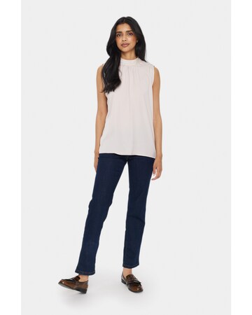 SAINT TROPEZ Blouse 'Aileen' in Beige